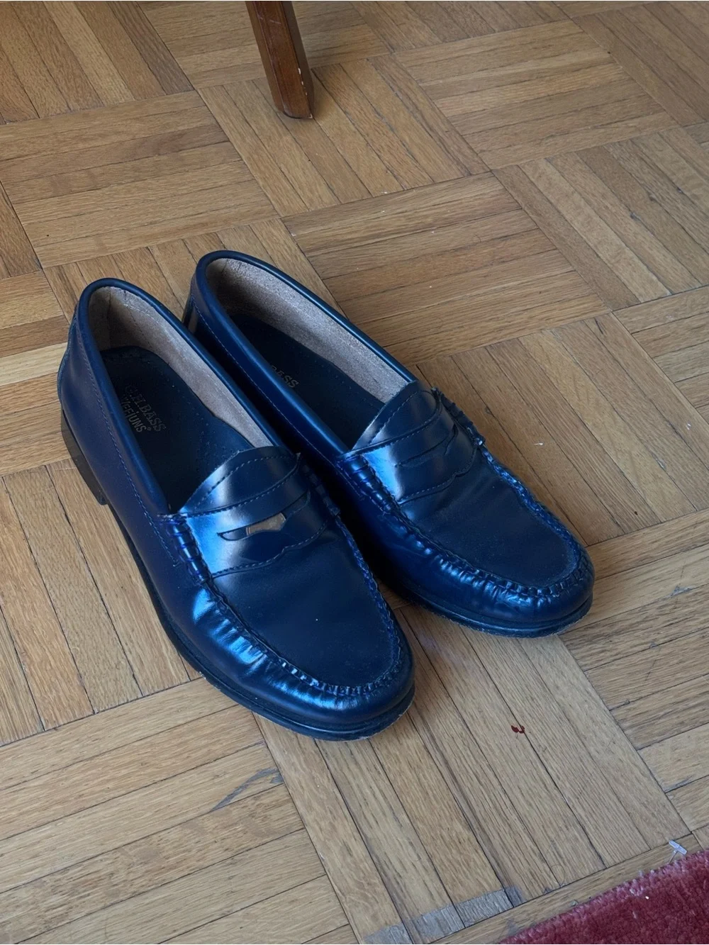 G.H Bass Weejuns Whitney Penny Loafer - Navy Leather